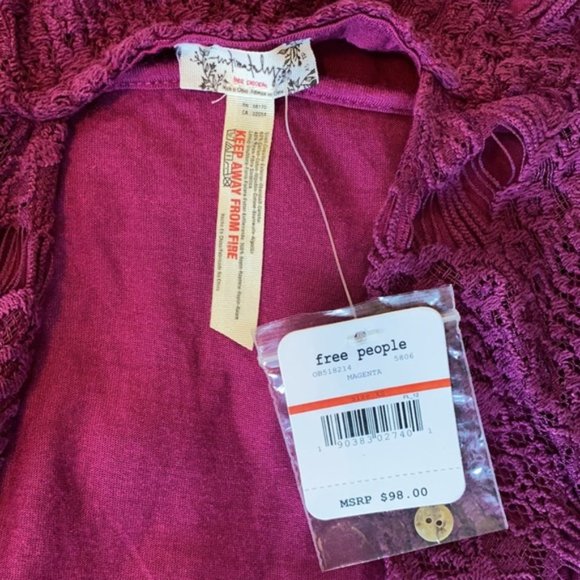 NWT Free People Intimately Backless Lace Dress XS - Picture 9 of 9